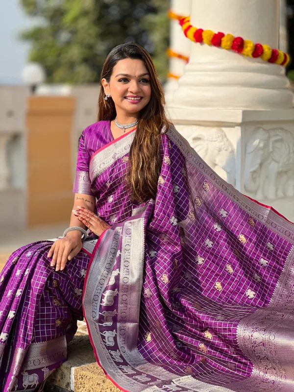 Banarasi_Soft_Silk_PURPLE_Premium-Fancy_Saree_With_Blouse_For_Women