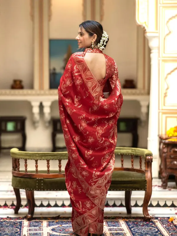 Banarasi_Soft_Silk_RED_Premium-Fancy_Saree_With_Blouse_For_Women