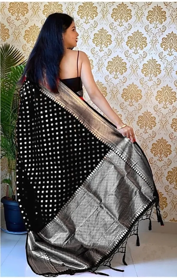 Banarasi_Soft_Silk_BLACK_Premium-Fancy_Saree_With_Blouse_For_Women