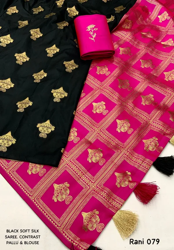 Banarasi_Soft_Silk_PINK_Premium-Fancy_Saree_With_Blouse_For_Women