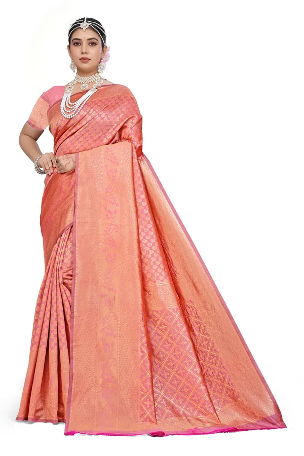 Banarasi_Soft_Silk_Gajri_Premium-Fancy_Saree_With_Blouse_For_Women
