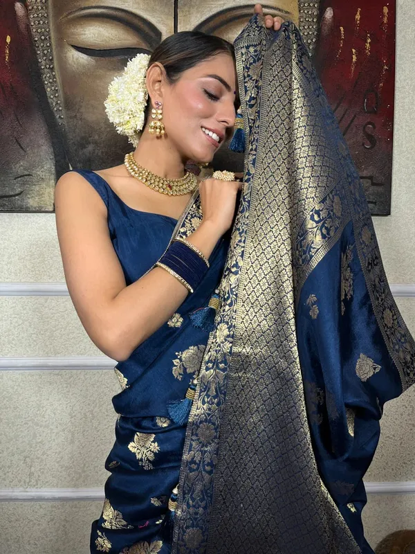 Banarasi_Soft_Silk_RAMA_Premium-Fancy_Saree_With_Blouse_For_Women