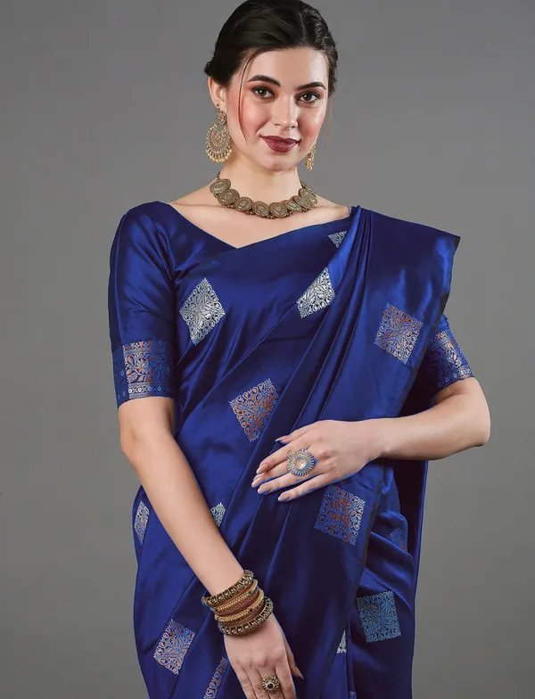 Banarasi_Soft_Silk_BLUE_Premium-Fancy_Saree_With_Blouse_For_Women