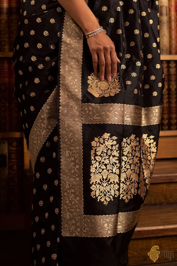Banarasi_Soft_Silk_BLACK_Premium-Fancy_Saree_With_Blouse_For_Women