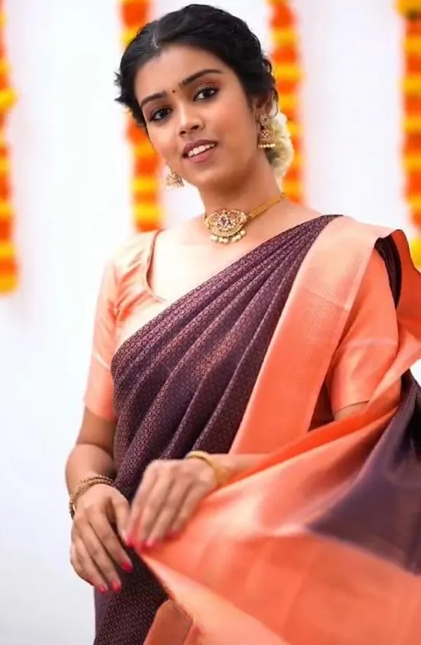 Banarasi_Soft_Silk_MAROON-PEACH_Premium-Fancy_Saree_With_Blouse_For_Women