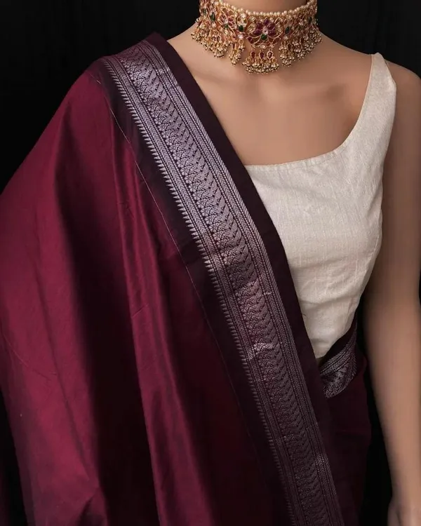 Banarasi_Soft_Silk_MAROON_Premium-Fancy_Saree_With_Blouse_For_Women