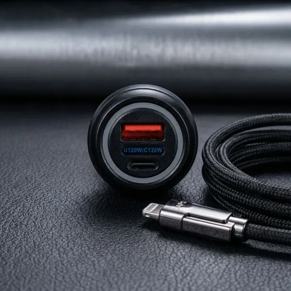 Black_Premium_Car_Charger_120W_With_Detachable_Cable