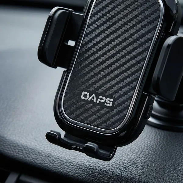 Black_Premium_Mobile_Holder_With_Hydralic_Button