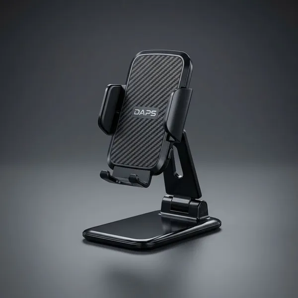 Black_Premium_Mobile_Holder_With_Hydralic_Button