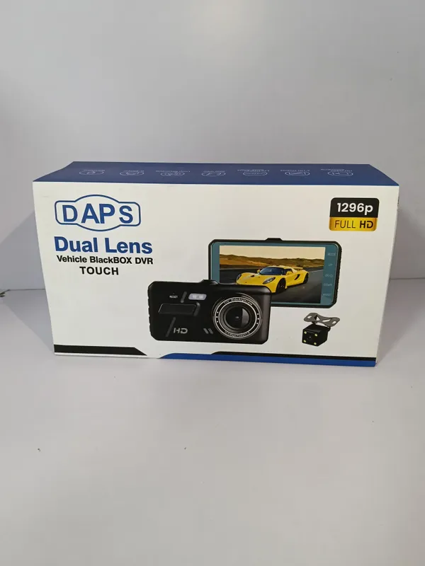 Black_Premium_Dash_Cam_Front_And_Back_Soft_Wiring_1296P_Touch