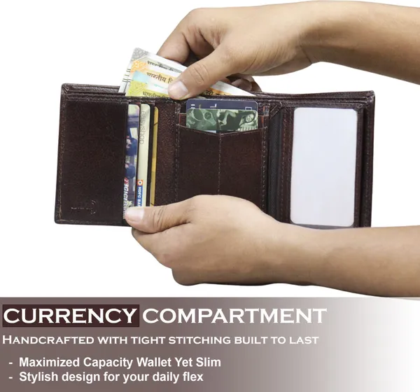 Pink_Casual_Trendy_Genuine_Leather_With_10_Card_Slots_For_Men_