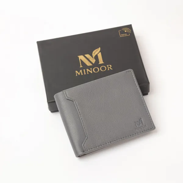 Grey_Casual_Trendy_Genuine_Leather_With_13_Card_Slots_For_Men