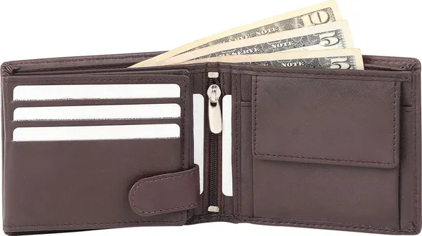 Brown_Casual_Trendy_Genuine_Leather_With_15_Card_Slots_For_Men