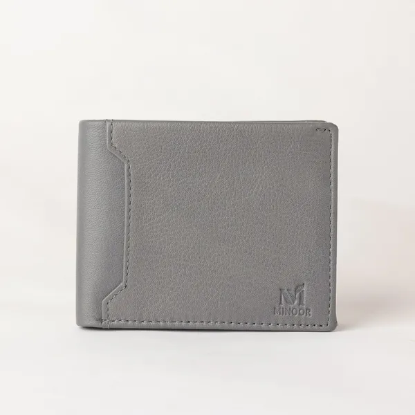 Grey_Casual_Trendy_Genuine_Leather_With_8_Card_Slots_For_Men_&_Women