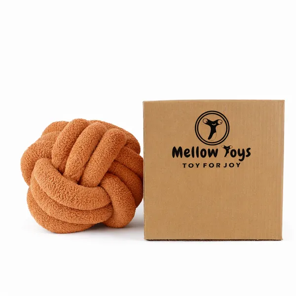Dark_Orange_Premium_Knot_Pillow_For_Kids