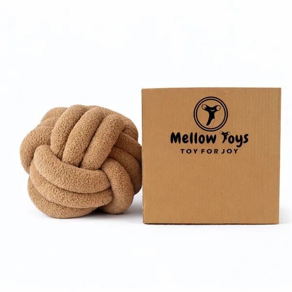 Light_Brown_Premium_Knot_Pillow_For_Kids