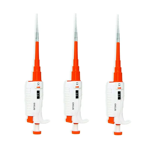 EXCLIQ_FINE_Pipette_(10-100μl,100-1000μl,20-200μl)_x_Set_of_3_High-Accuracy_Micropipette/Scientific_Variable_Adjustable_Volume_Micro_Pipette/Lab_Pipette/Precision_Pipette/Laboratory_Pipette