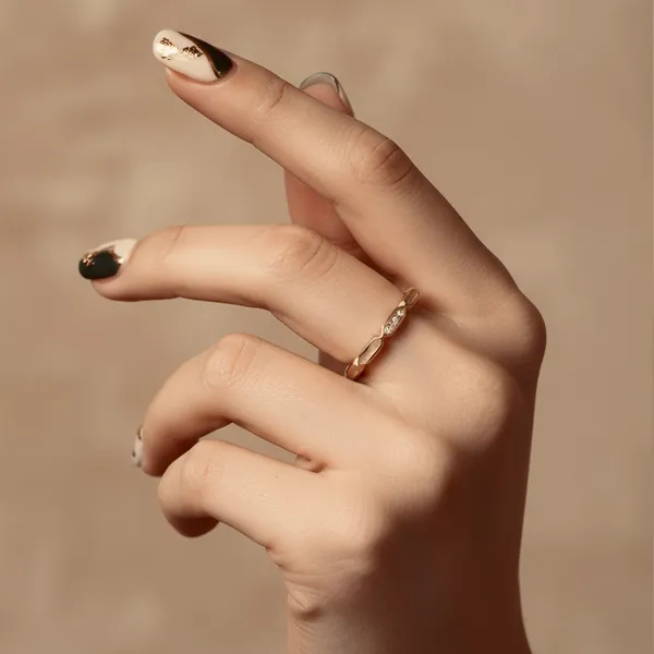 Rose_Gold_Plated_Alloy_Petite_Twisted_Band_Ring_For_Women