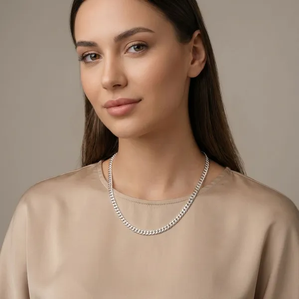 Sterling_Silver_Metal_Alloy_Curb_S_Thick_Chain_For_Women