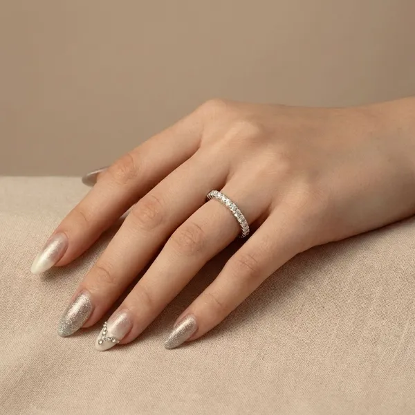 Rose_Gold_Plated_Alloy_Diamond_Eternity_Ring_For_Women