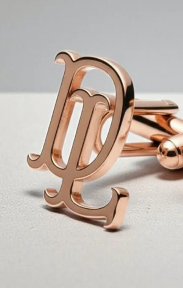 Pack_Of_2_Rose_Gold_Initials_Cufflinks