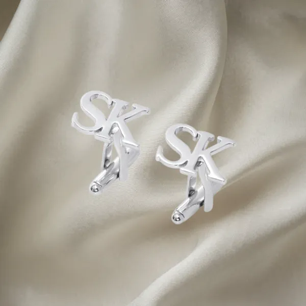 Pack_Of_2_Silver_Two_Initials_Cufflinks