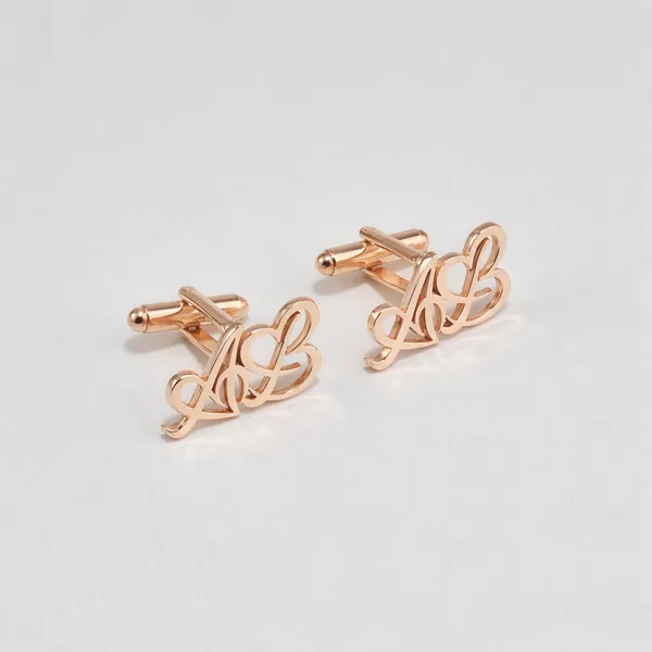 Pack_Of_2_Rose_Gold_Heart_Initials_Cufflinks