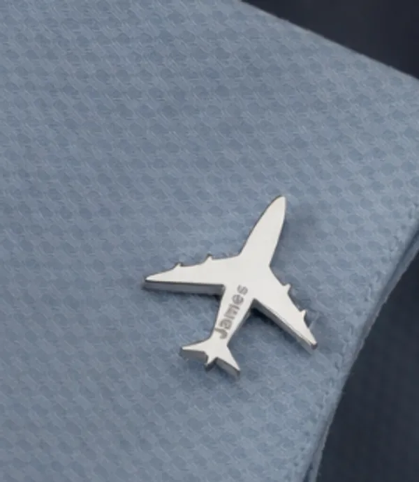 Pack_Of_2_Silver_Name_Airplane_Cufflinks