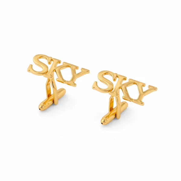 Pack_Of_2_Gold_Triple_Initial_Cufflinks