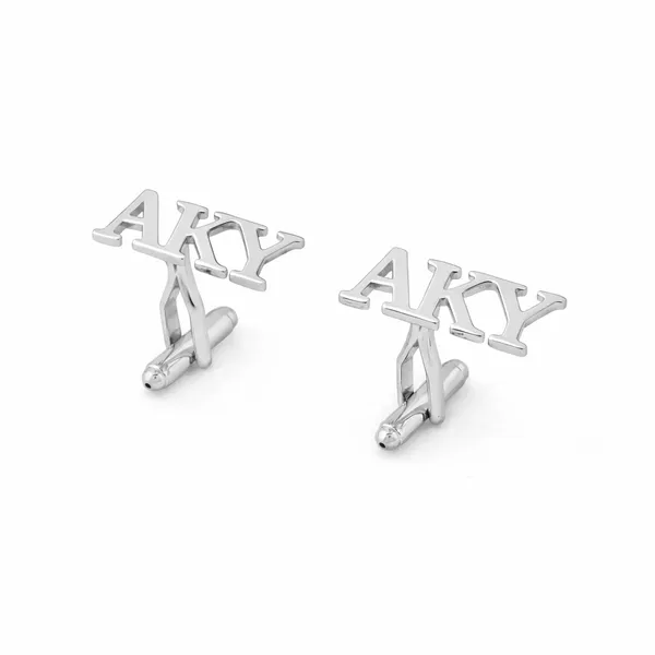 Pack_Of_2_Silver_Triple_Initial_Cufflinks