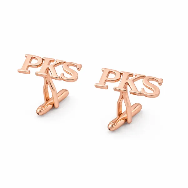 Pack_Of_2_Rose_Gold_Triple_Initial_Cufflinks