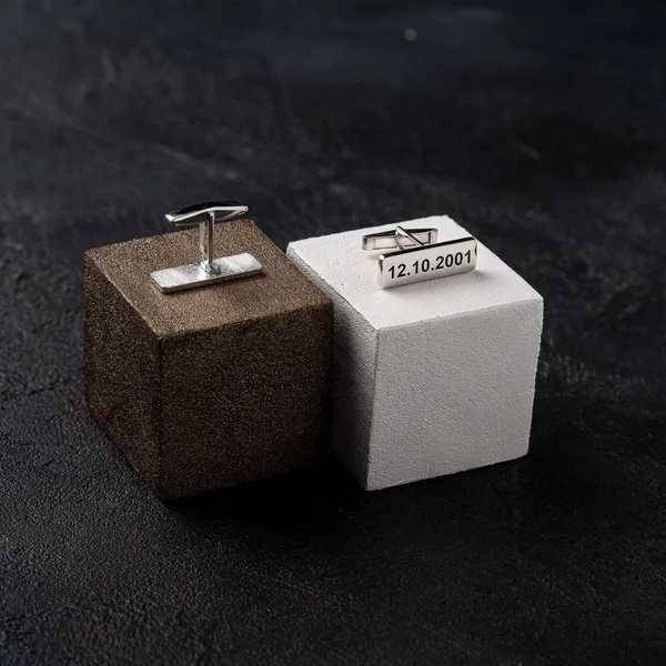 Pack_Of_2_Silver_Date_Cufflinks