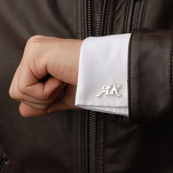 Pack_Of_2_Silver_Initials_Cufflinks