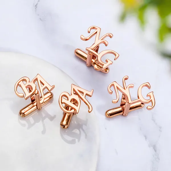 Pack_Of_2_Rose_Gold_Initials_Cufflinks