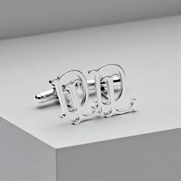 Pack_Of_2_Silver_Initials_Cufflinks