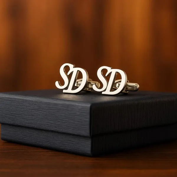 Pack_Of_2_Silver_Initials_Cufflinks