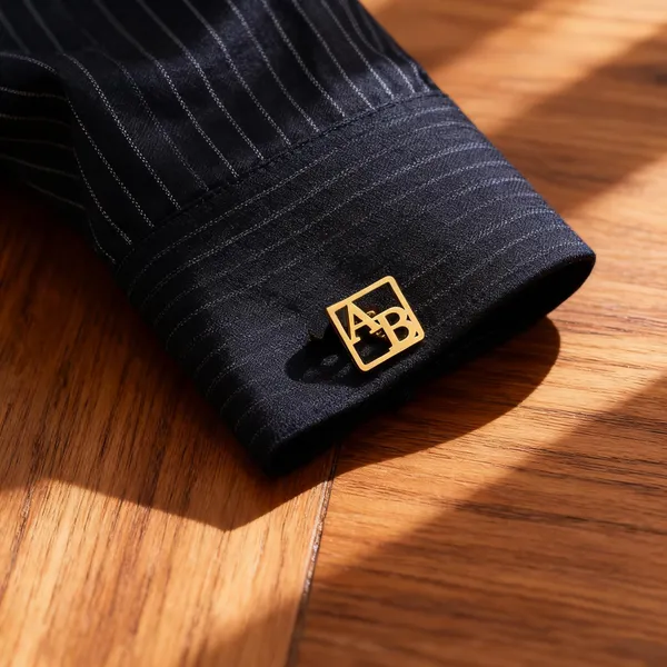 Pack_Of_2_Gold_Initials_Cufflinks