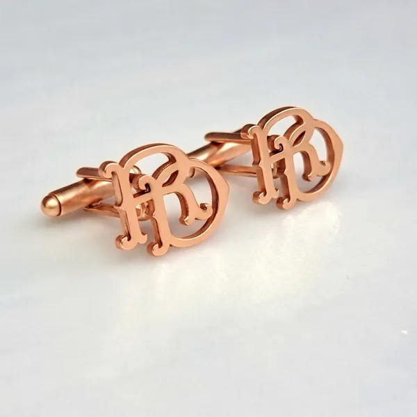 Pack_Of_2_Rose_Gold_Initials_Cufflinks