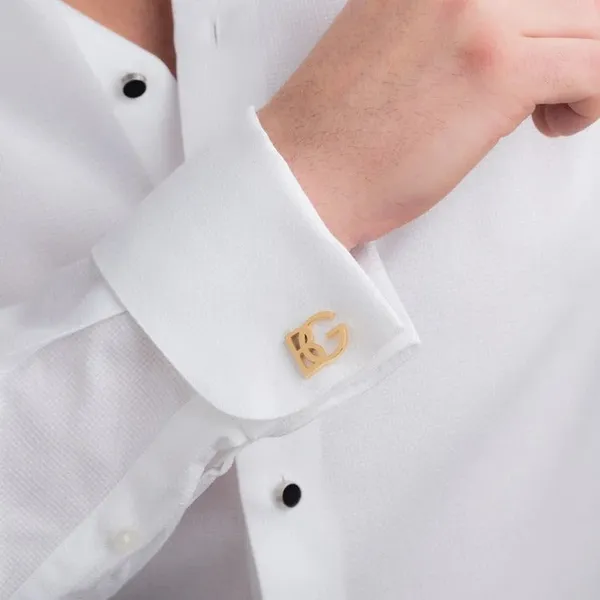 Pack_Of_2_Gold_Initials_Cufflinks