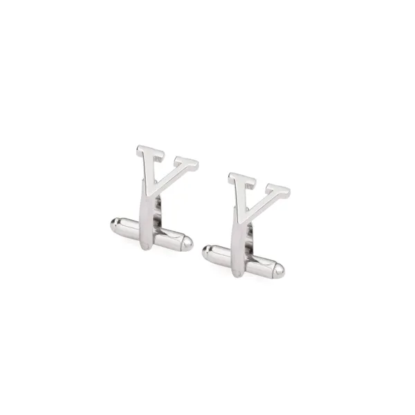 Pack_Of_2_Silver_Single_Initials_Cufflinks