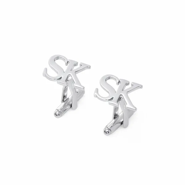 Pack_Of_2_Silver_Two_Initials_Cufflinks