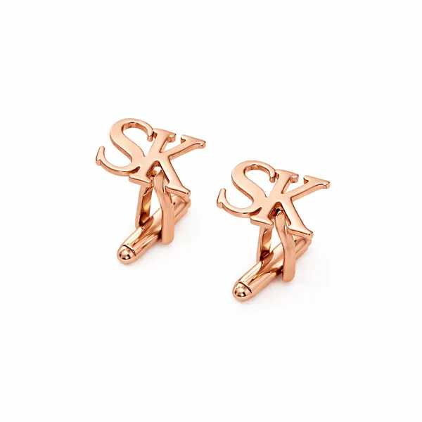 Pack_Of_2_Rose_Gold_Two_Initials_Cufflinks