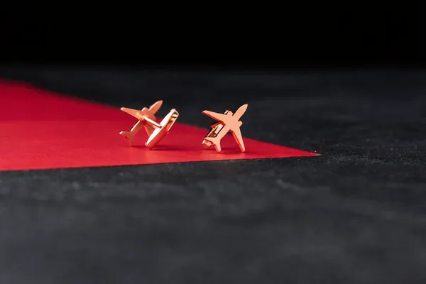 Pack_Of_2_Rose_Gold_Boeing_Airplane_Cufflinks