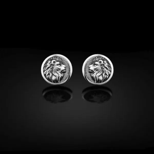 Pack_Of_2_Silver_Lion_Cufflinks