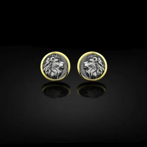 Pack_Of_2_Gold_Lion_Cufflinks