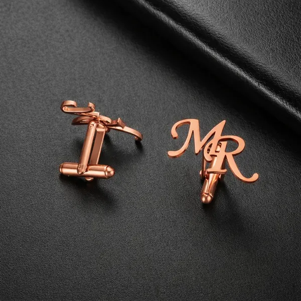 Pack_Of_2_Rose_Gold_Initials_Cufflinks