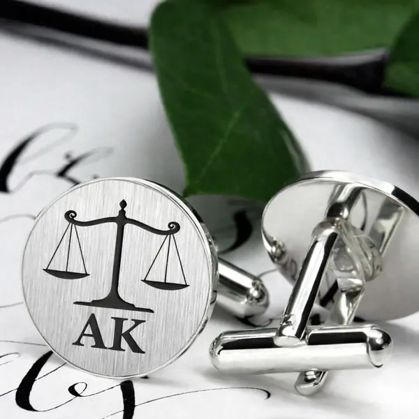 Pack_Of_2_Silver_Lawyer_Cufflinks_Personalized