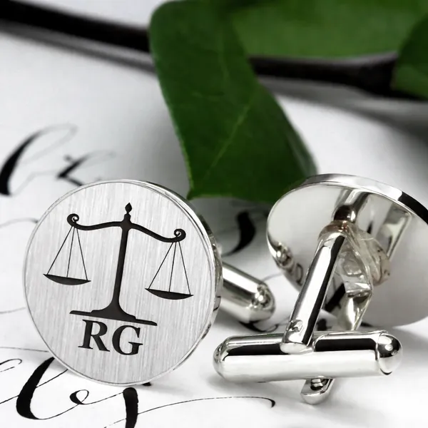 Pack_Of_2_Silver_Lawyer_Cufflinks_Personalized