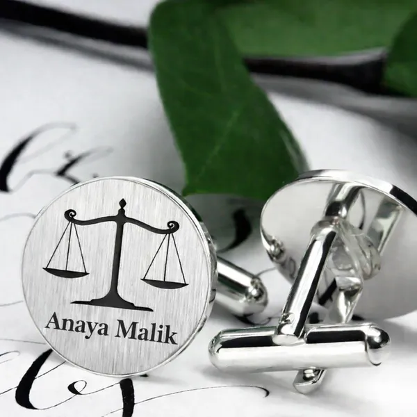 Pack_Of_2_Silver_Lawyer_Cufflinks_Personalized