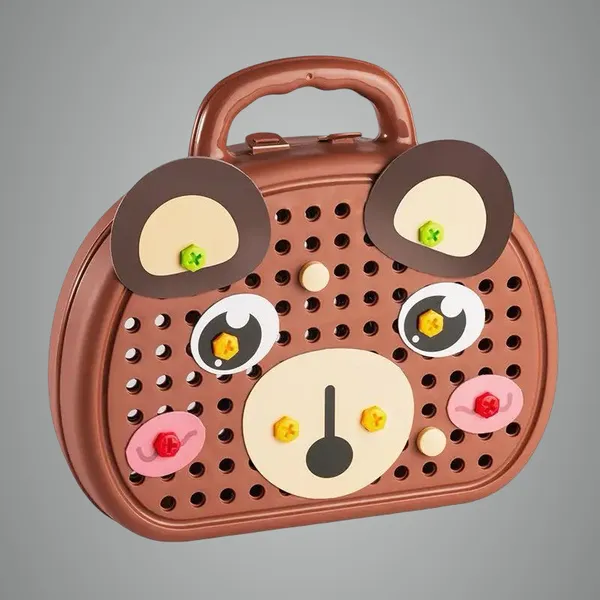 Brown_Diy_Screw_Puzzle_Suitcase_Creativity_Game